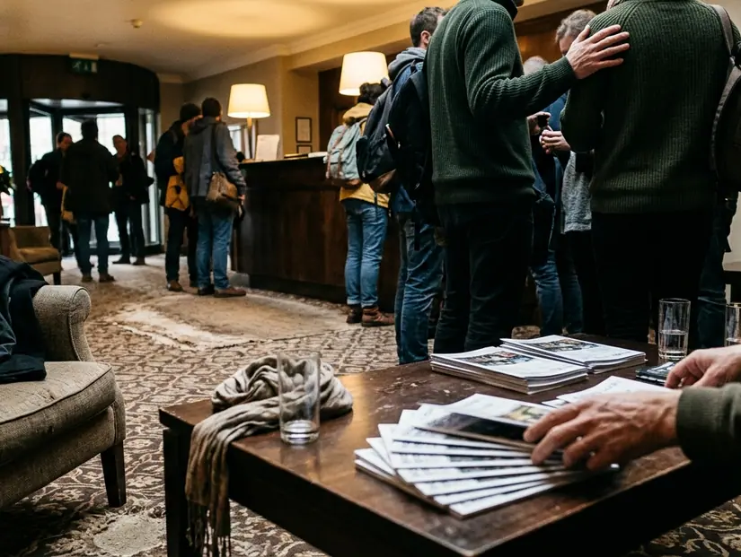 The lobby becomes part of the format
